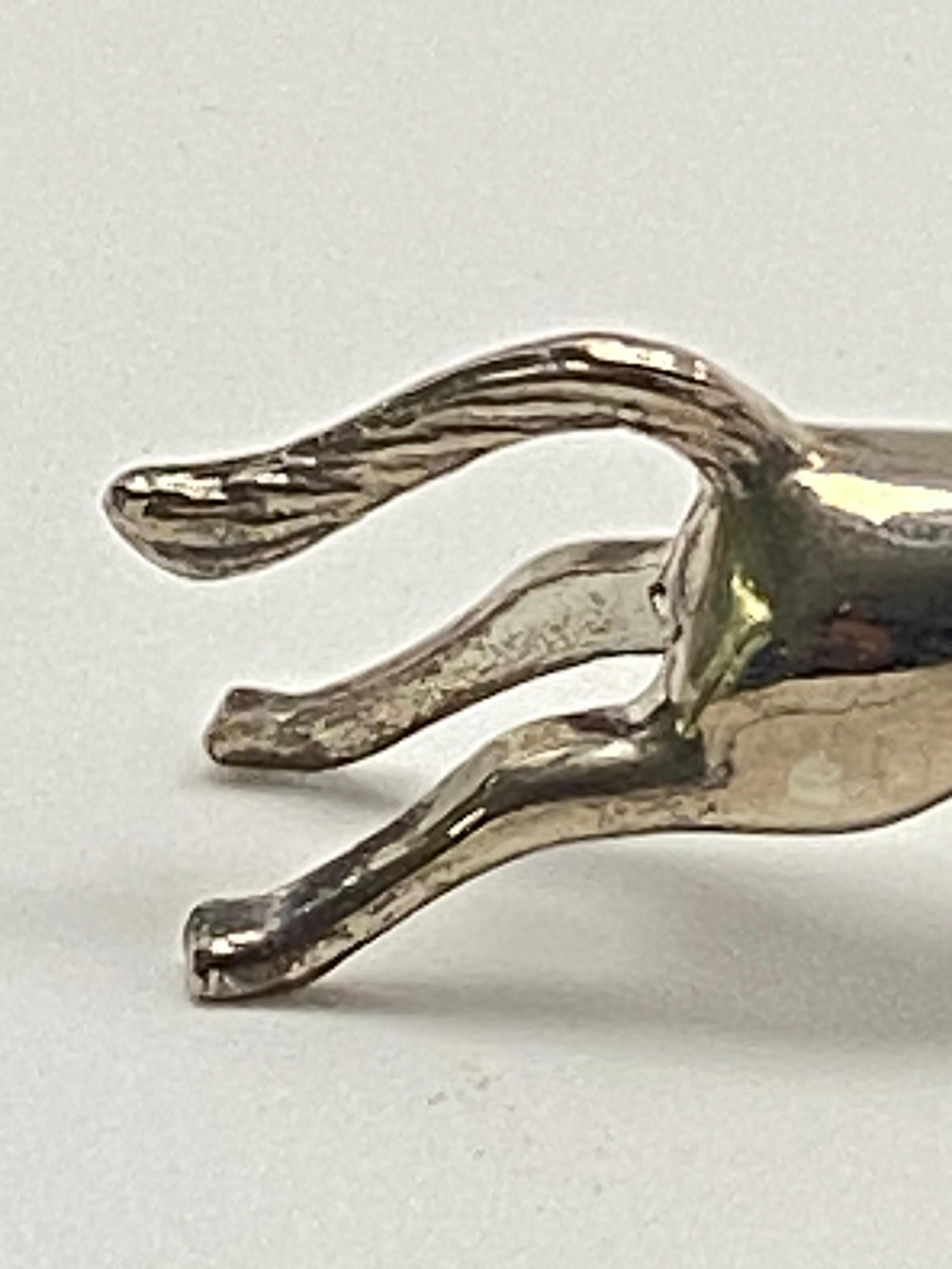 Knife Rests in Silver Plated Metal, Horse Sculpture, France 1970, Set of 12 1