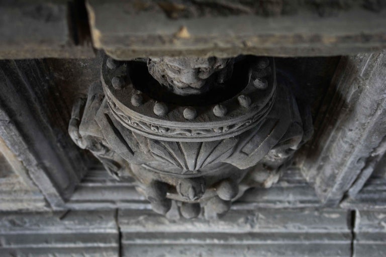 Knight of Malta Style Fountain Handcrafted Pure Limestone, Italy For