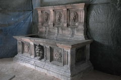 Knight of Malta Style Fountain Hand-carved Pure Limestone, Italy