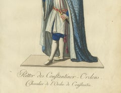 Cavaliere dell'Ordine Costantiniano, vividamente illustrato nel 1791