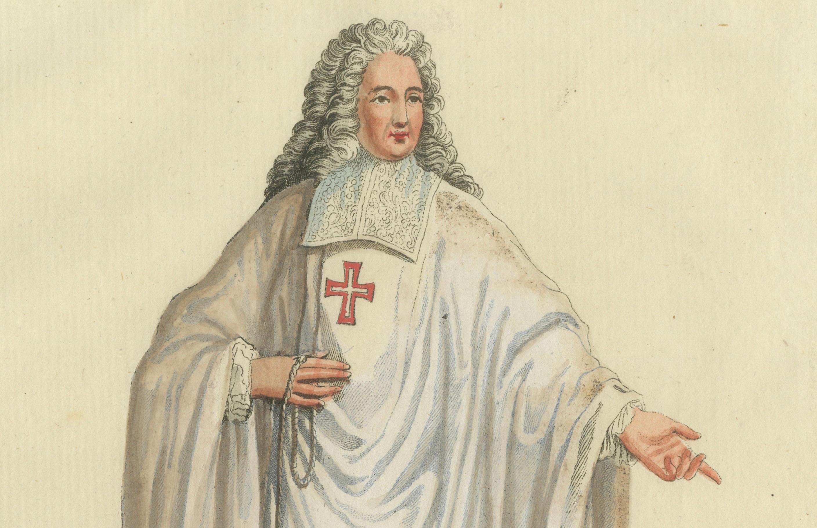 Gravur des Ritterordens Christi in Portugal von Christian F. Schwan, 1791 (Graviert) im Angebot