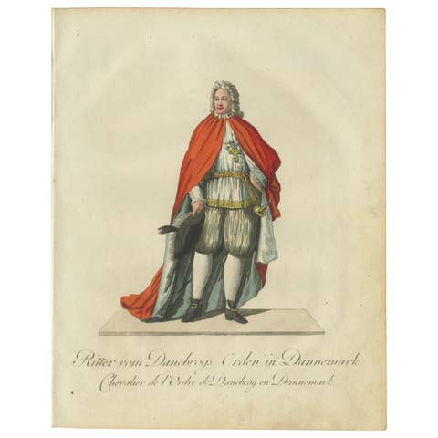 Knight of the Order of Dannebrog: 18th-Century Danish Chivalric Elegance