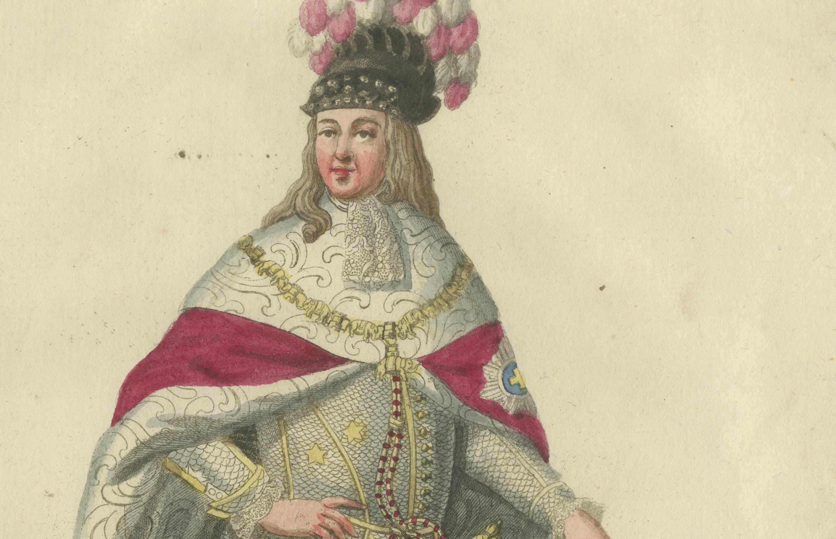 The Knight of the Order of the Elephant: Dänische ritterliche Eleganz im 18. Jahrhundert im Zustand „Gut“ im Angebot in Langweer, NL