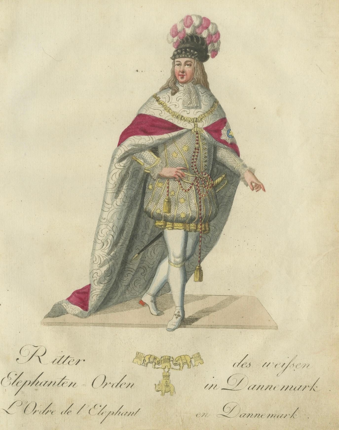 The Knight of the Order of the Elephant: Dänische ritterliche Eleganz im 18. Jahrhundert (Spätes 18. Jahrhundert) im Angebot