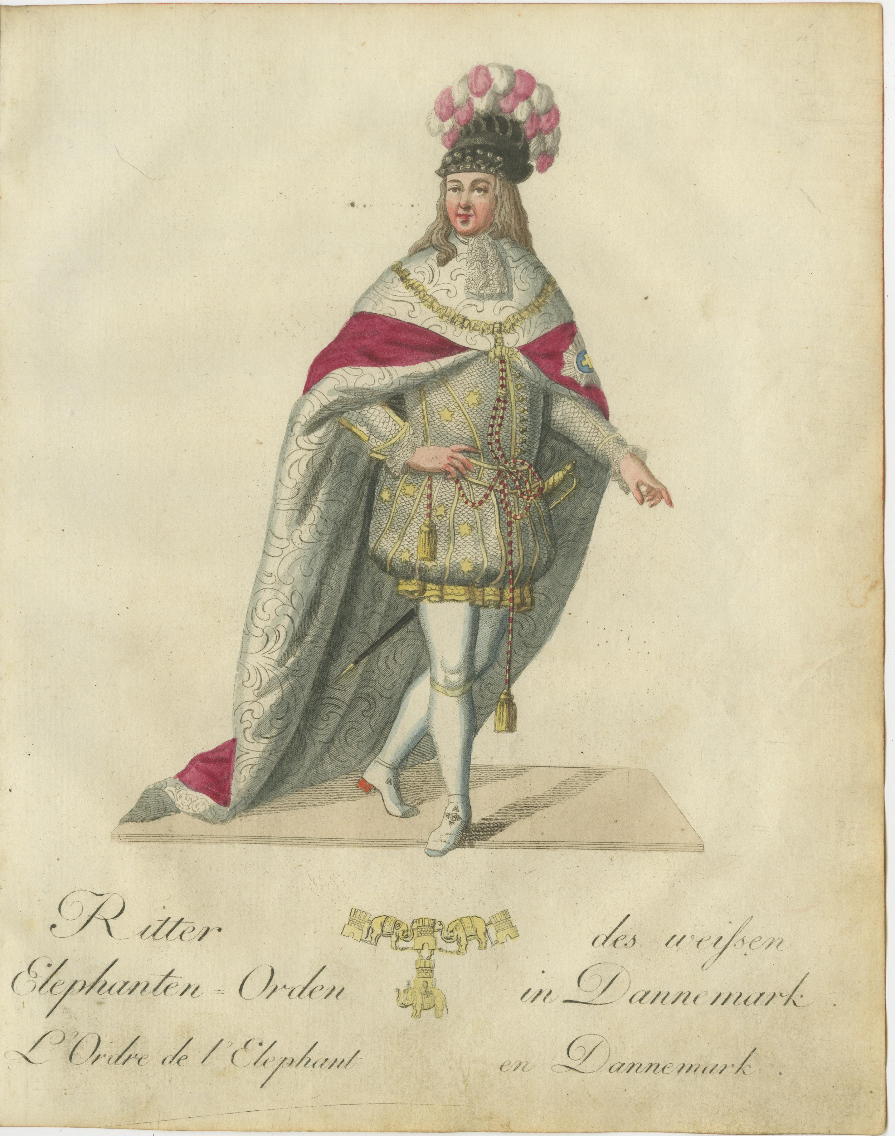 The Knight of the Order of the Elephant: Dänische ritterliche Eleganz im 18. Jahrhundert (Papier) im Angebot