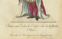 Chevalier de l'ordre du Rédempteur ou du Précieux Sang, Gravure du XVIIIe siècle