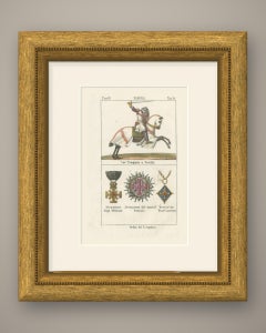 Knight Templar on Horseback and Badges of the Holy Sepulchre, 1842