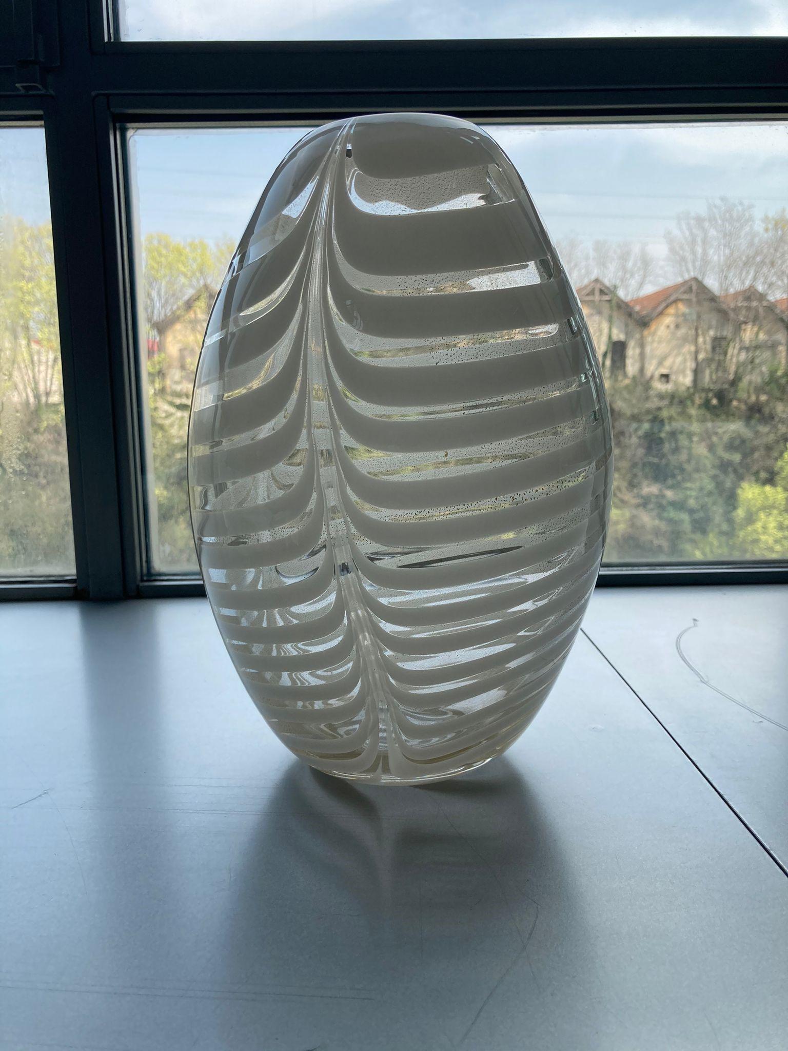 Contemporary Knight White Vase by Purho For Sale