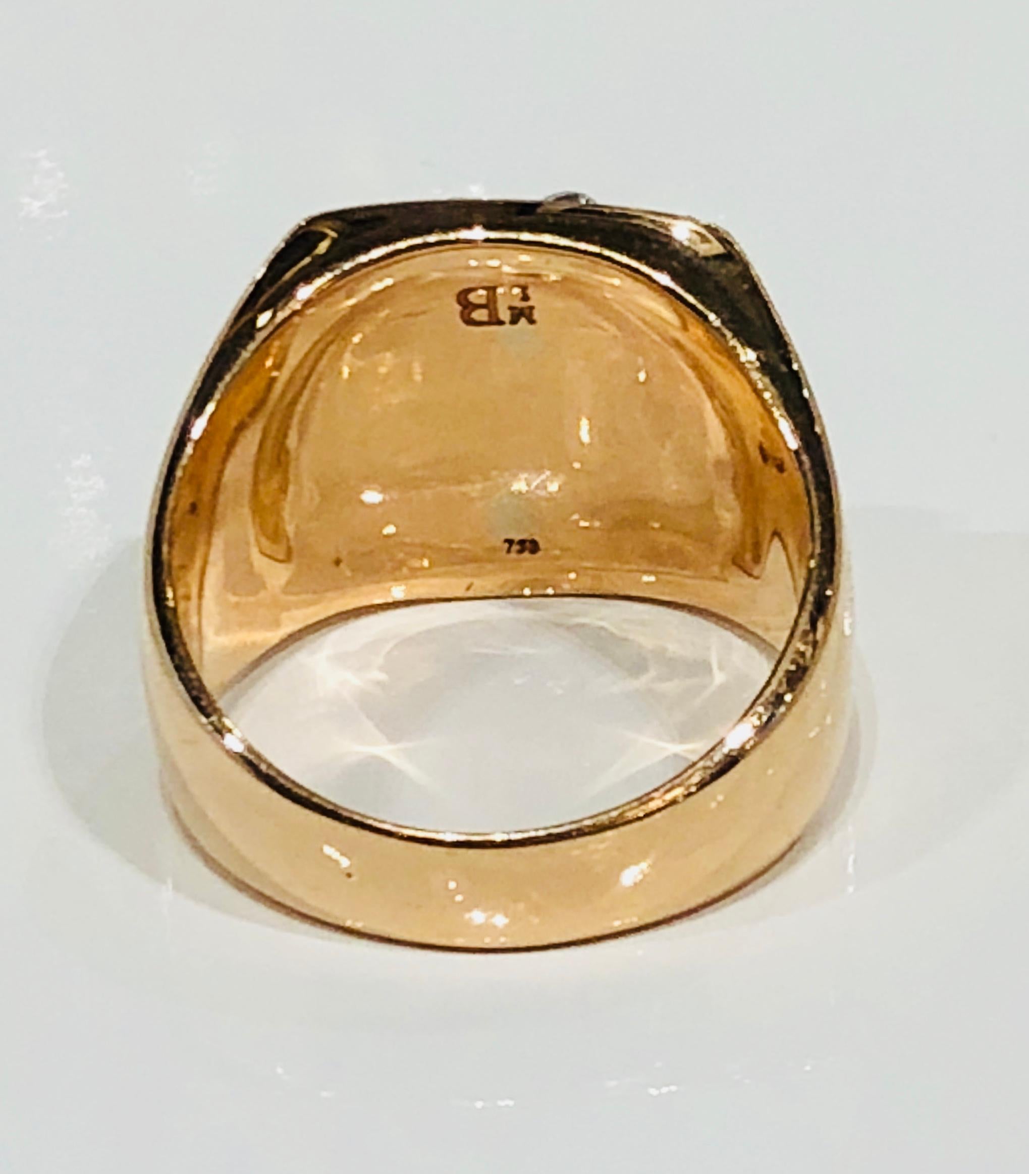Moderno Anello Signet Knights Bridge di Martyn Lawrence Bullard in vendita