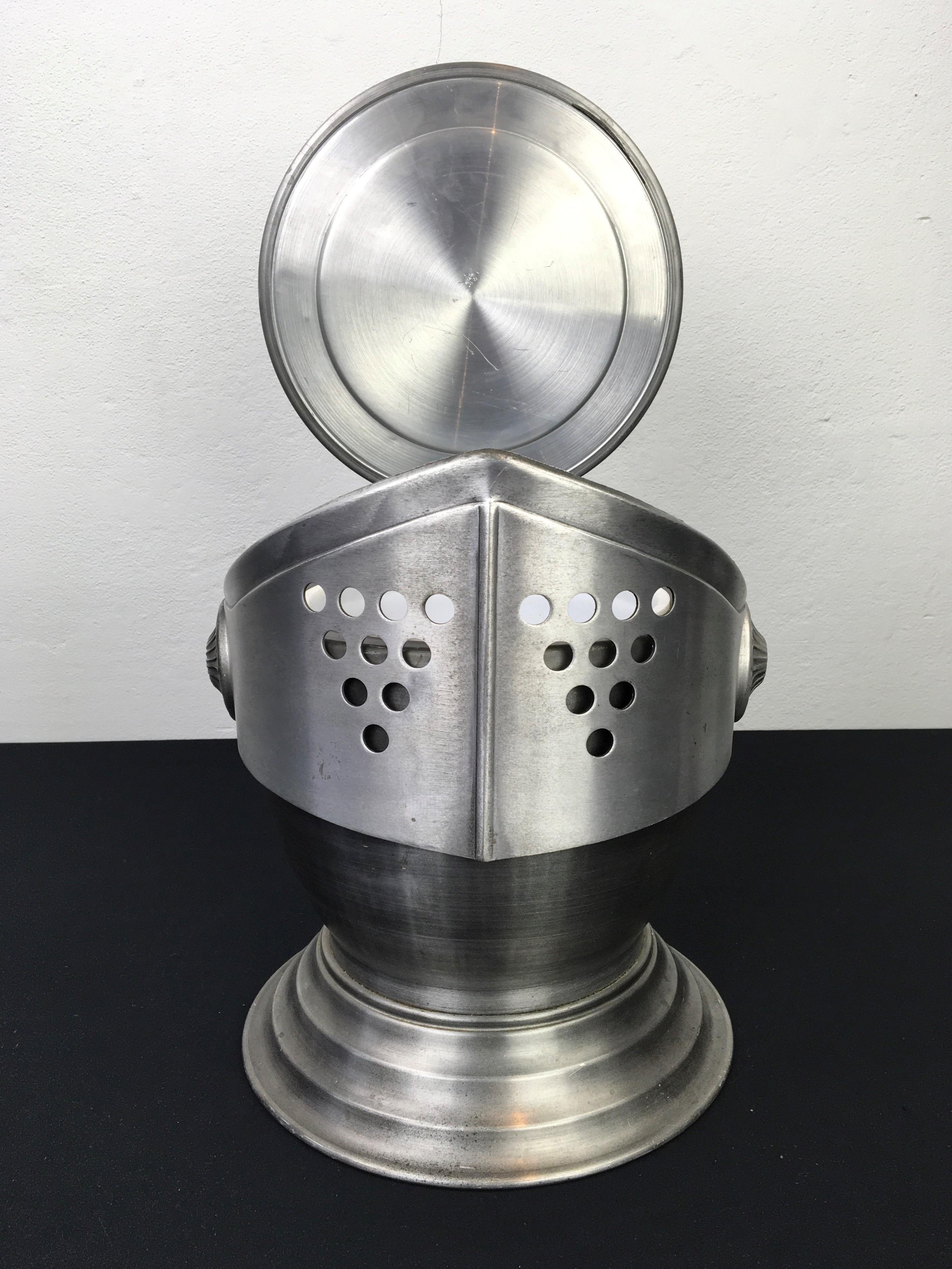 Hong Kong Knight's Helmet Ice Bucket, 1970s