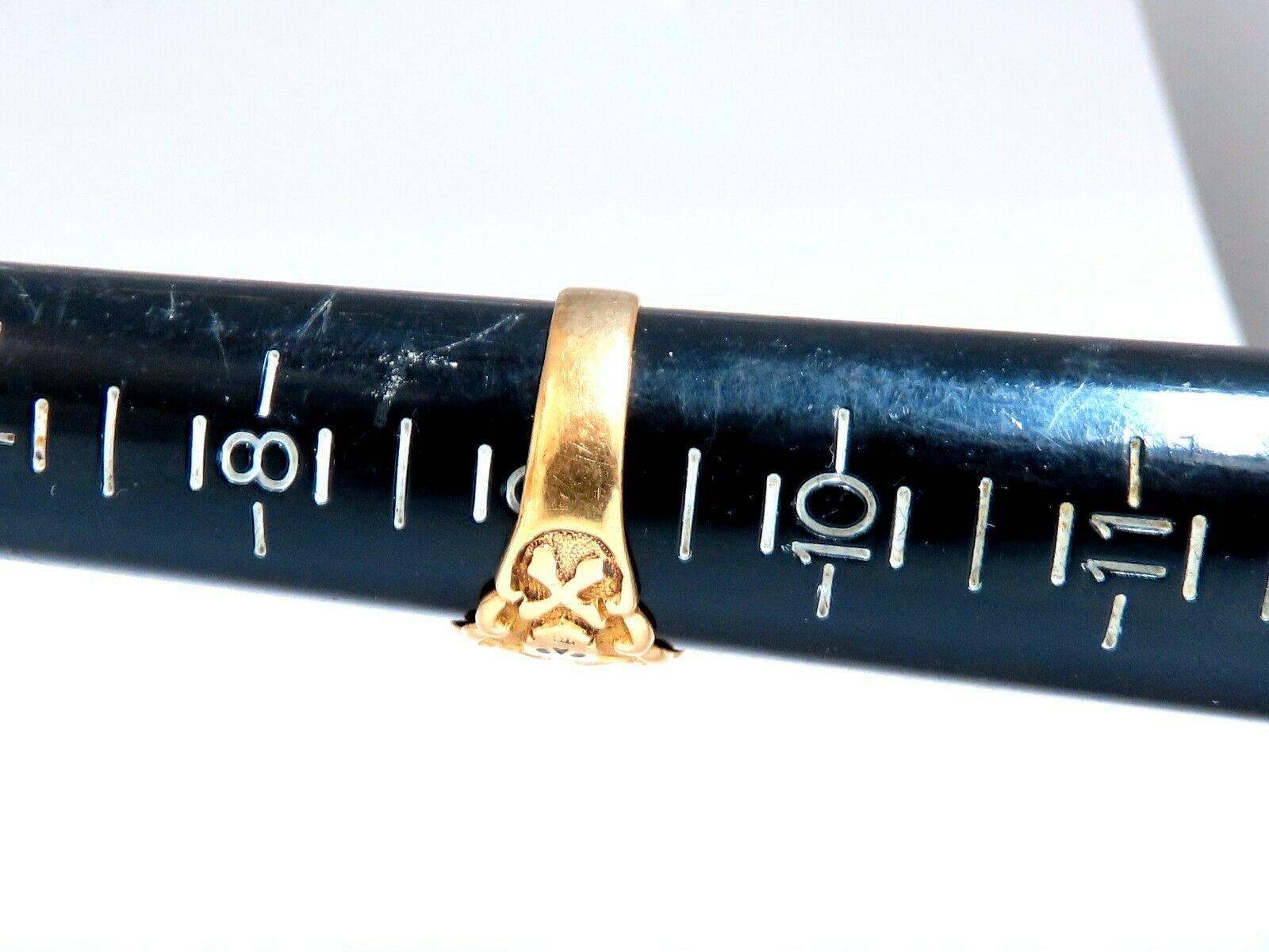 Knights of Columbus Statement Signet Ring 14 Karat Bone, Crest Medallion In Good Condition In New York, NY