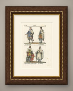 Knights of the Holy Sepulchre, Teutonic Order and Templars, Lithograph, 1842
