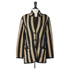 Knit cardigan with grey and black stripes Kenzo
