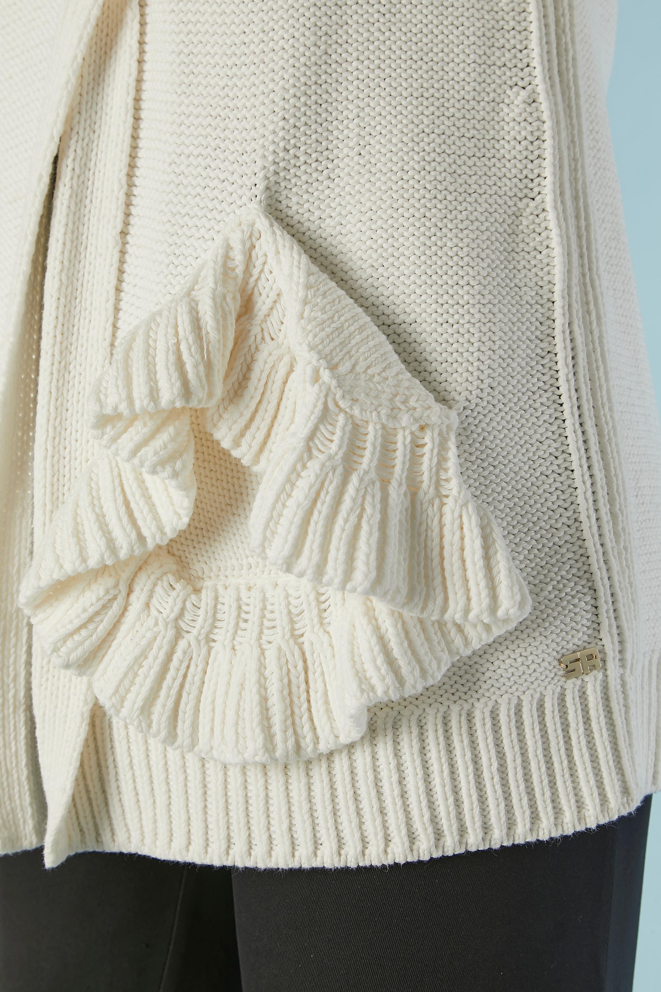 Cardigan en coton à manches courtes Sonia Rykiel  Excellent état - En vente à Saint-Ouen-Sur-Seine, FR