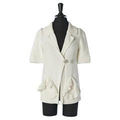 Cardigan en coton à manches courtes Sonia Rykiel
