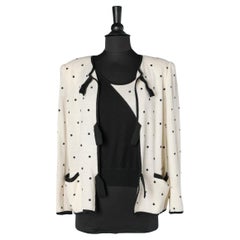 Giacca e canottiera in maglia con motivo Dot Dot Valentino V.I.I.