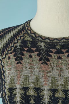 Knit jacquard dress M MISSONI