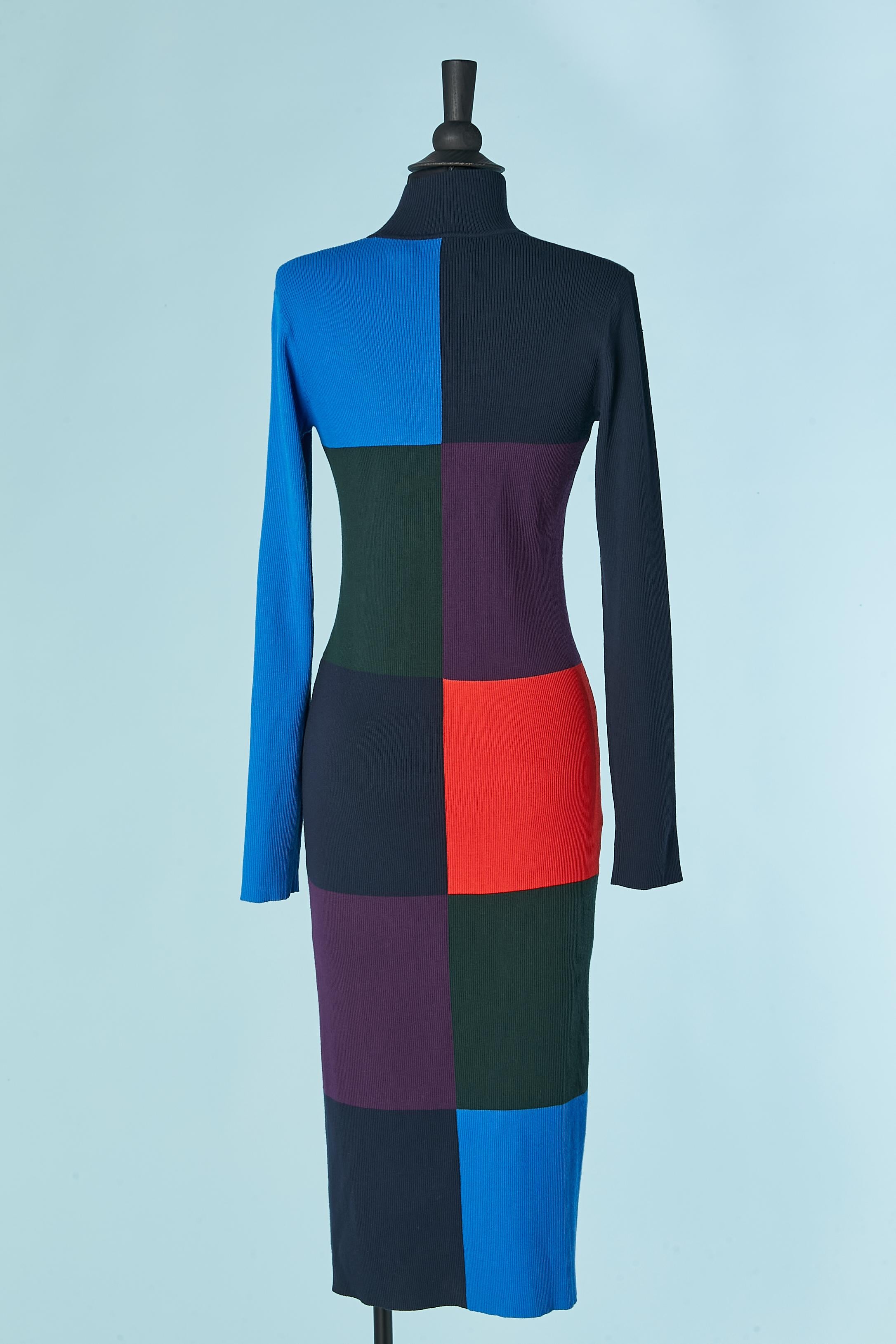Women's Knit jacquard dress with color-block pattern TORY SPORT For Sale