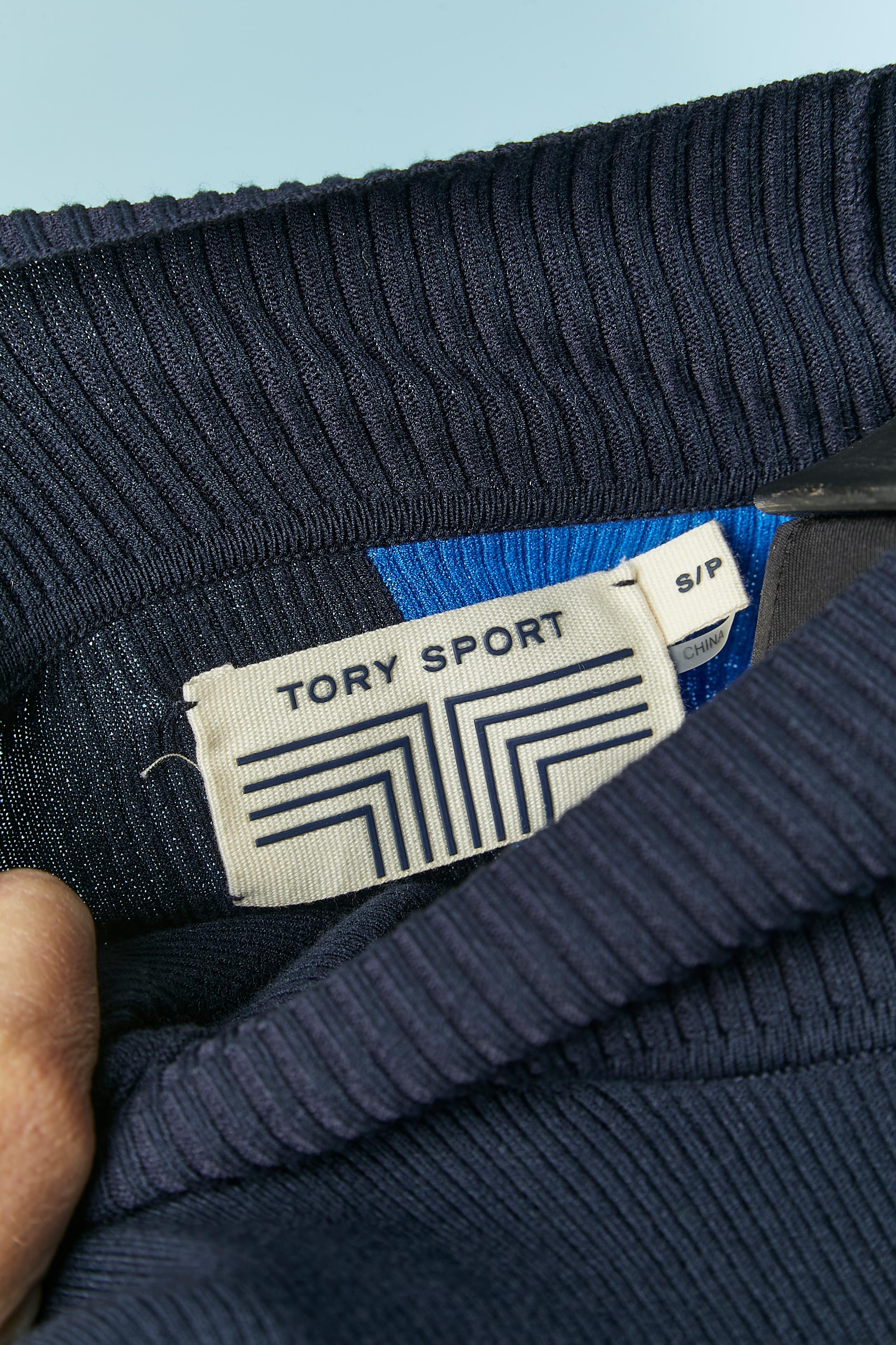 Knit jacquard dress with color-block pattern TORY SPORT For Sale 1