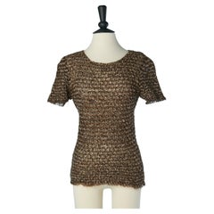 Pull en maille à manches courtes CHANEL