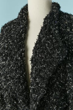 Knitted chiné long coat KRIZIA TOP