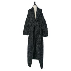 Vintage Knitted chiné long coat KRIZIA TOP