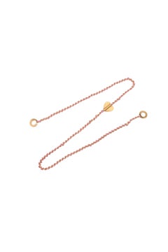 Knitties Heart Necklace in Bronze and 24k Vermeil Gold by Katerina Makriyianni