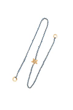 Knitties Star Necklace in Bronze and 24k Vermeil Gold by Katerina Makriyianni