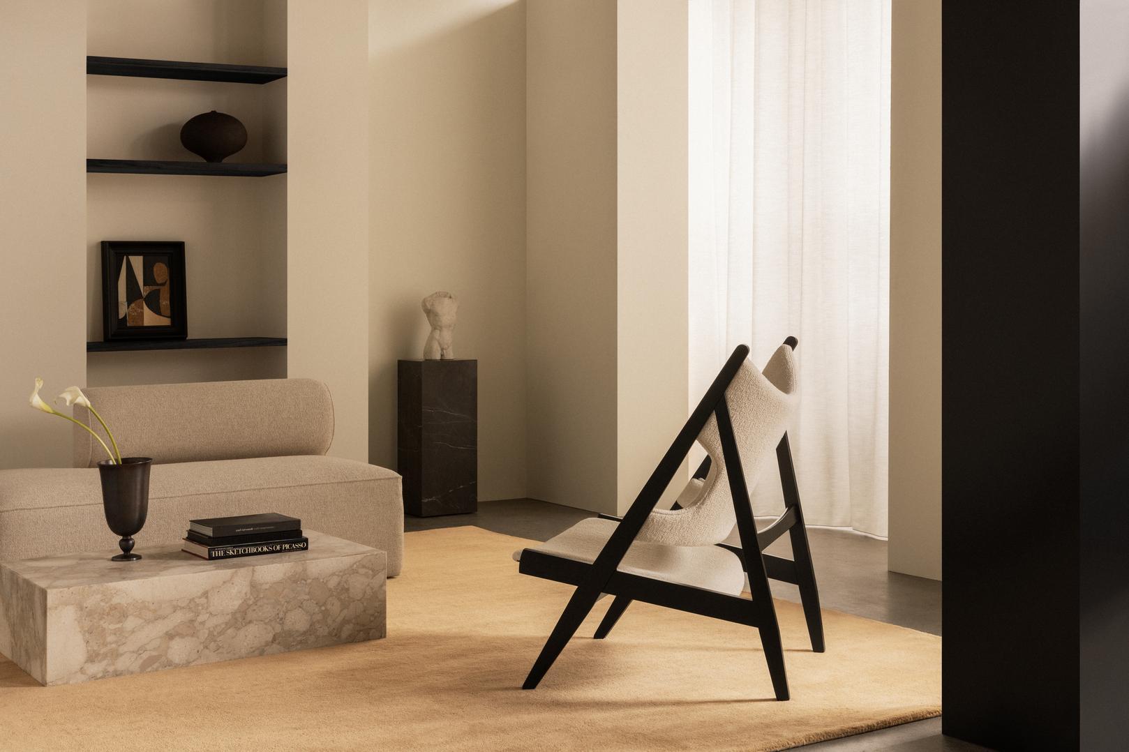 Knitting Lounge Chair-Black Oak / Baru 24 Kvadrat  di Ib Kofod-Larsen perAudo in vendita 2