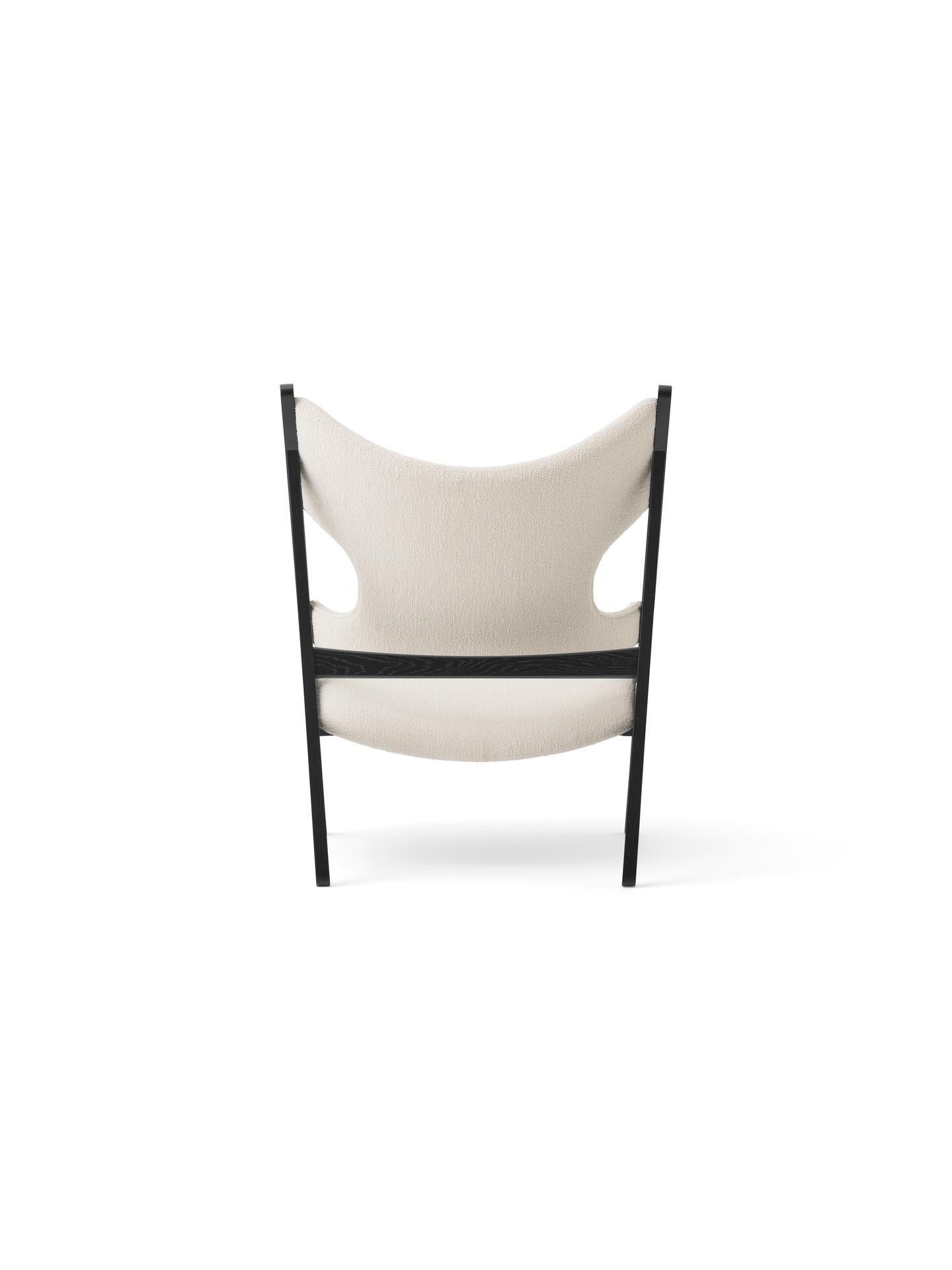Scandinavo moderno Knitting Lounge Chair-Black Oak / Baru 24 Kvadrat  di Ib Kofod-Larsen perAudo in vendita