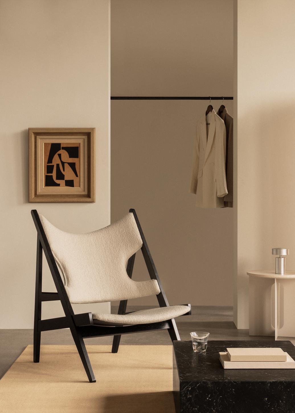 Quercia Knitting Lounge Chair-Black Oak / Baru 24 Kvadrat  di Ib Kofod-Larsen perAudo in vendita