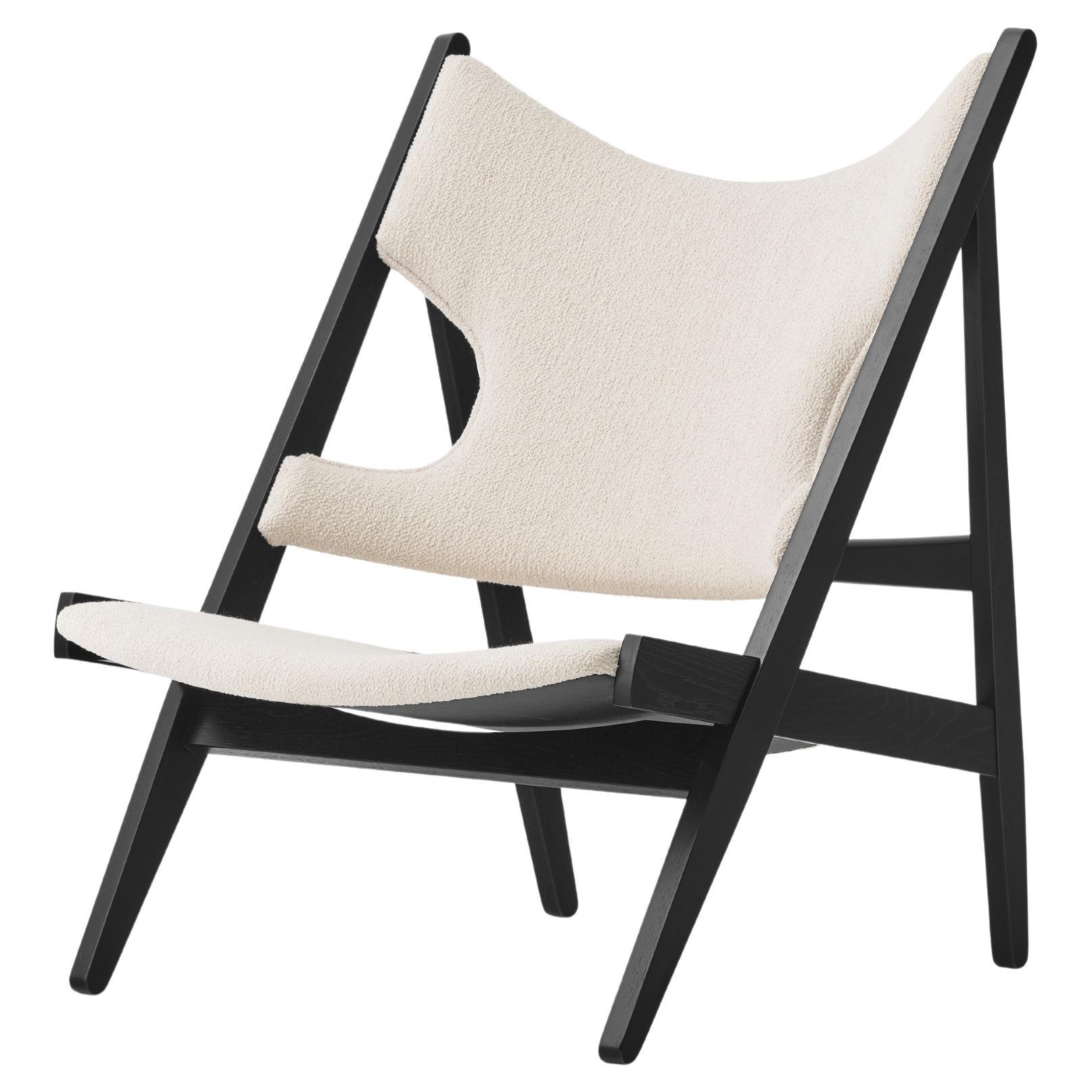 Chaise longue en tricot - Oak Oak noir / Baru 24 Kvadrat par Ib Kofod-Larsen pourAudo