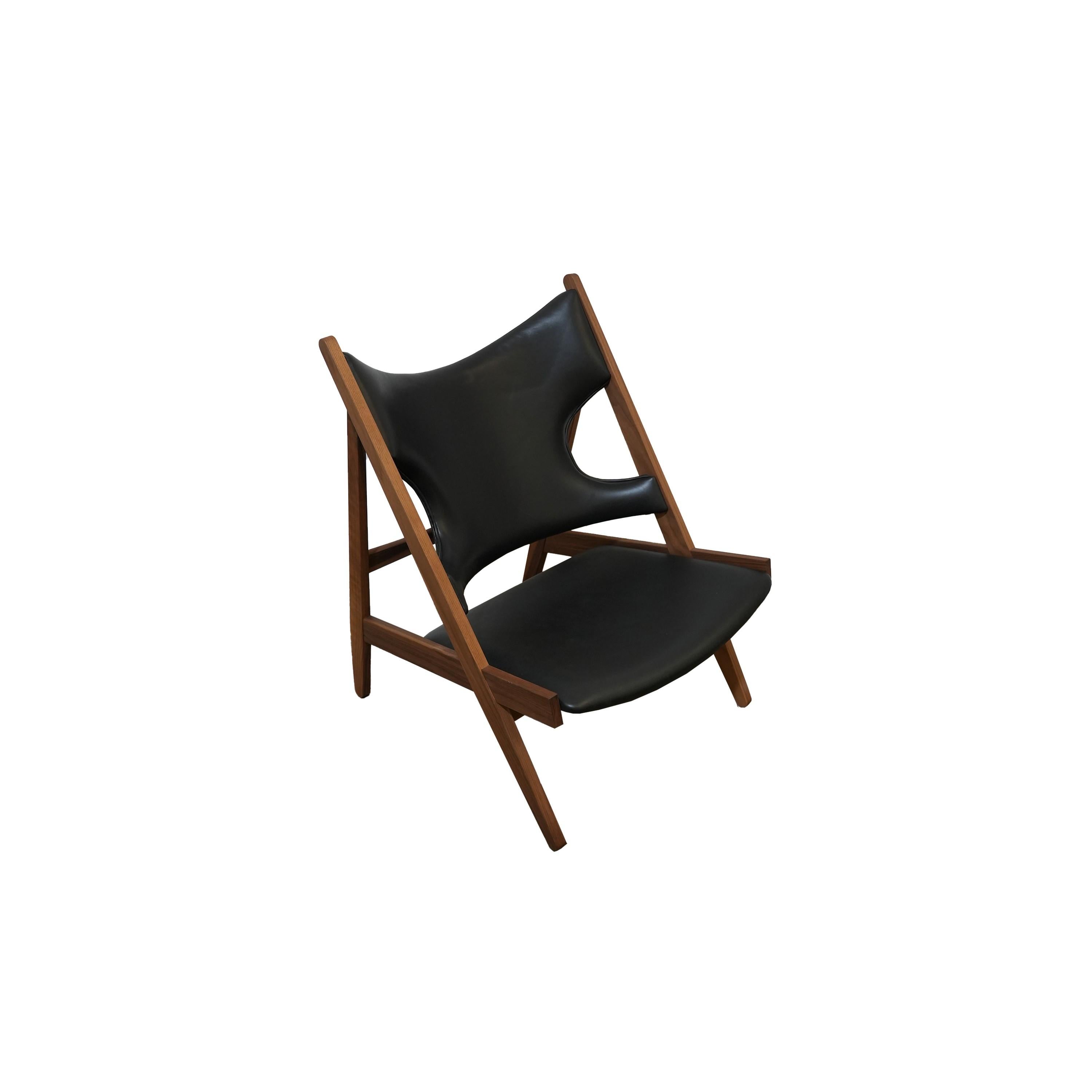 Pelle Knitting Lounge Chair by Audo Copenhagen in vendita