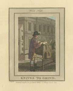 Knives to Grind, White Hall, Cries of London, 1804