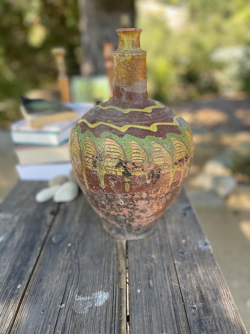Hand-Crafted Kınık Küpü (Textured Turkish Jar - Medium) For Sale