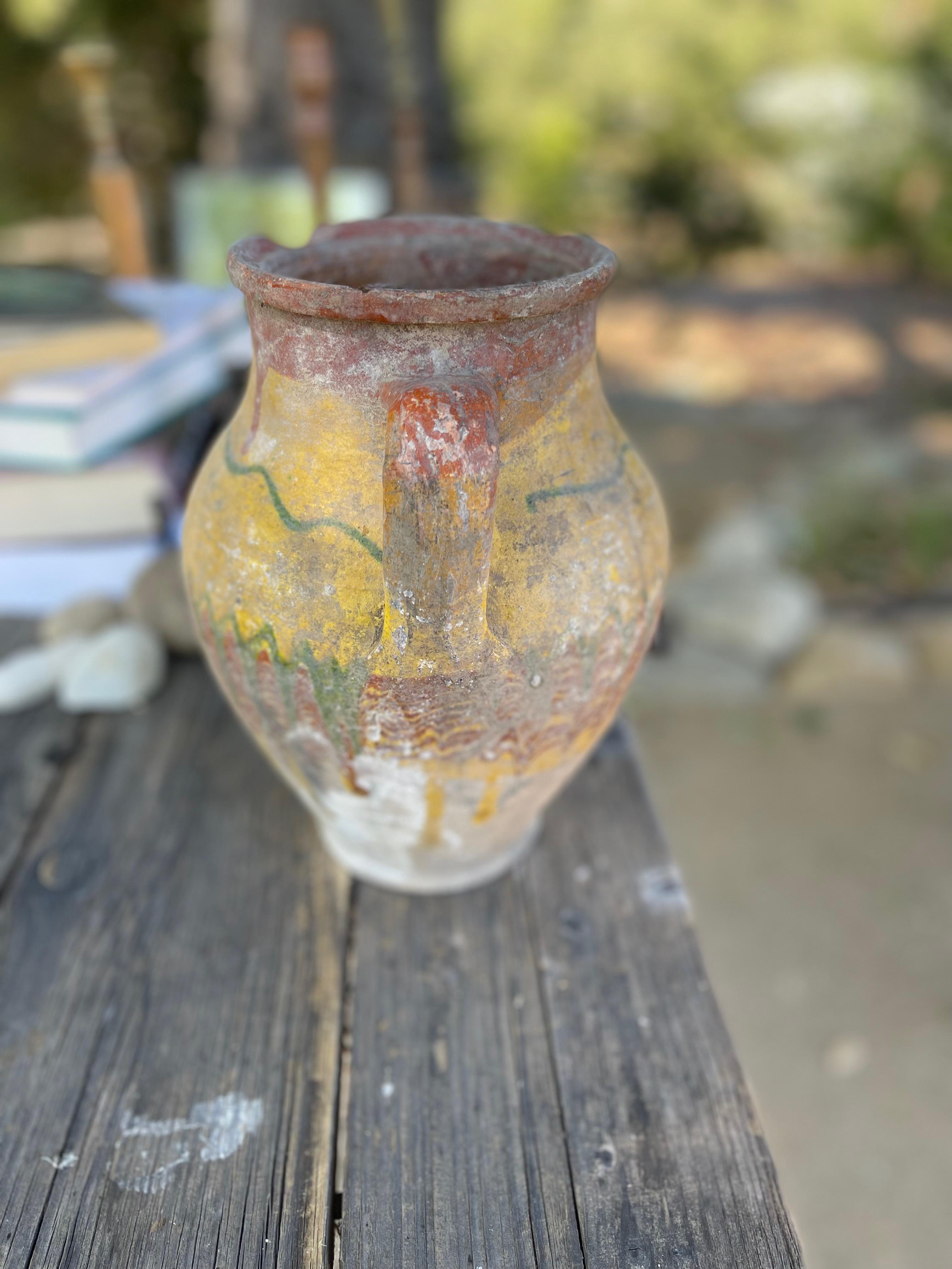 Hand-Crafted Kınık Küpü (Textured Turkish Jar - Small) 1068 For Sale