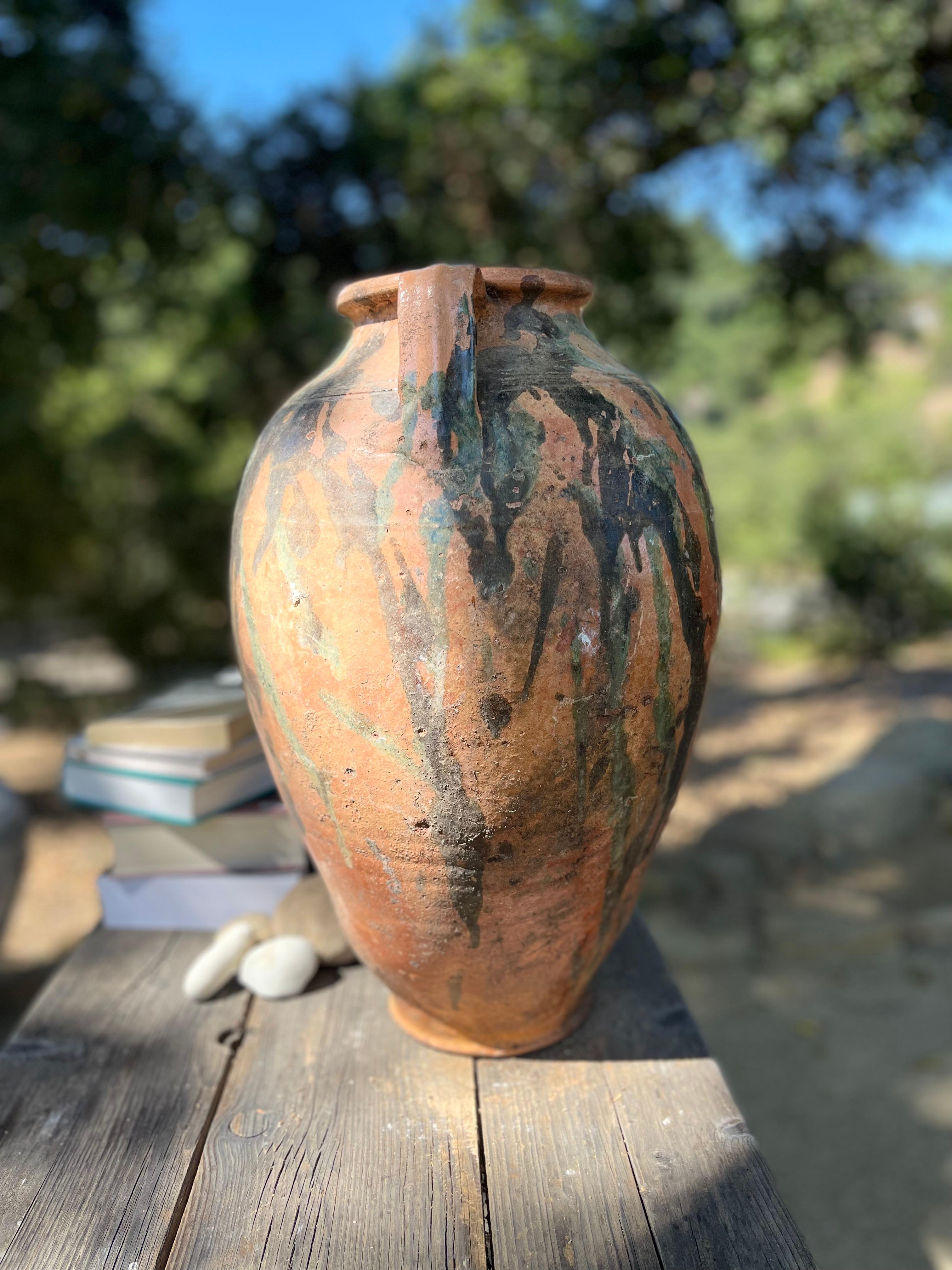 Hand-Crafted Kınık Küpü (Textured Turkish Pot - Large) 1107 For Sale