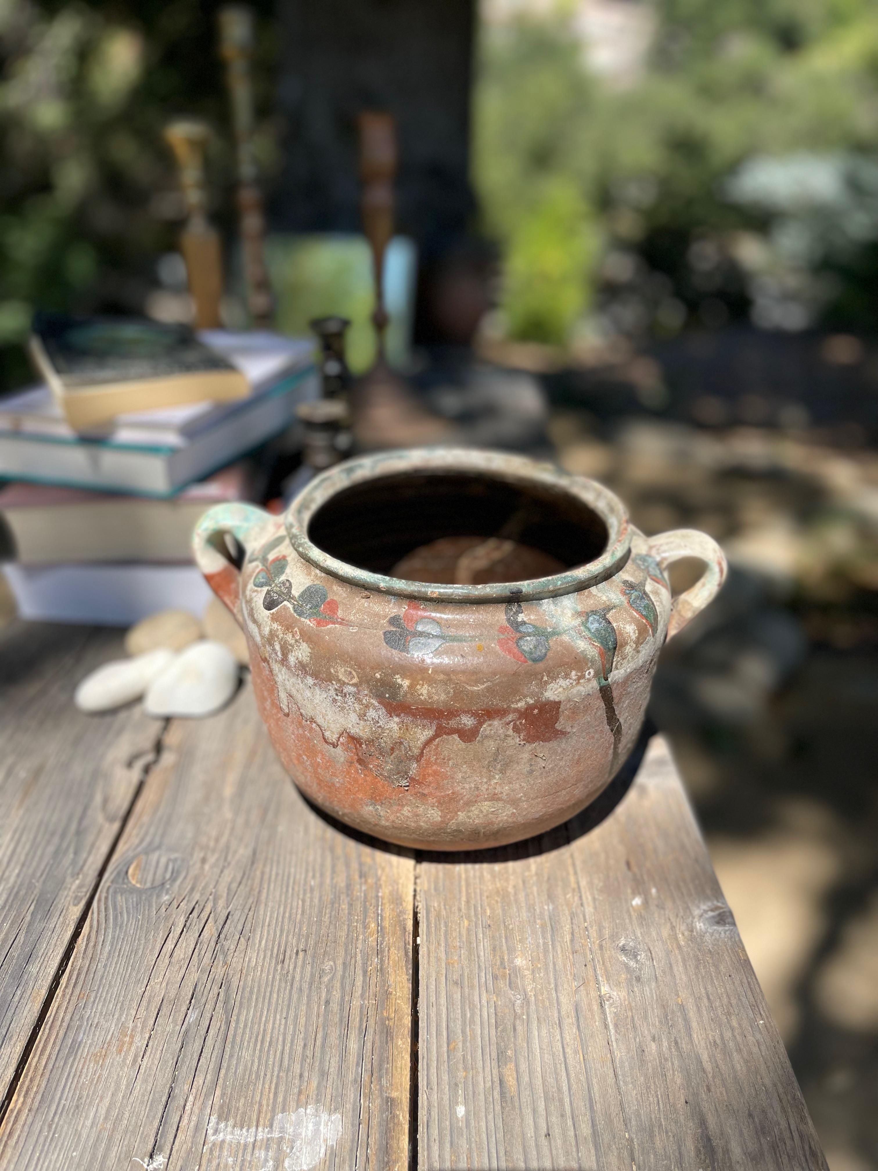 20th Century Kınık Küpü (Textured Turkish Stew Pot - Small) 1009 For Sale