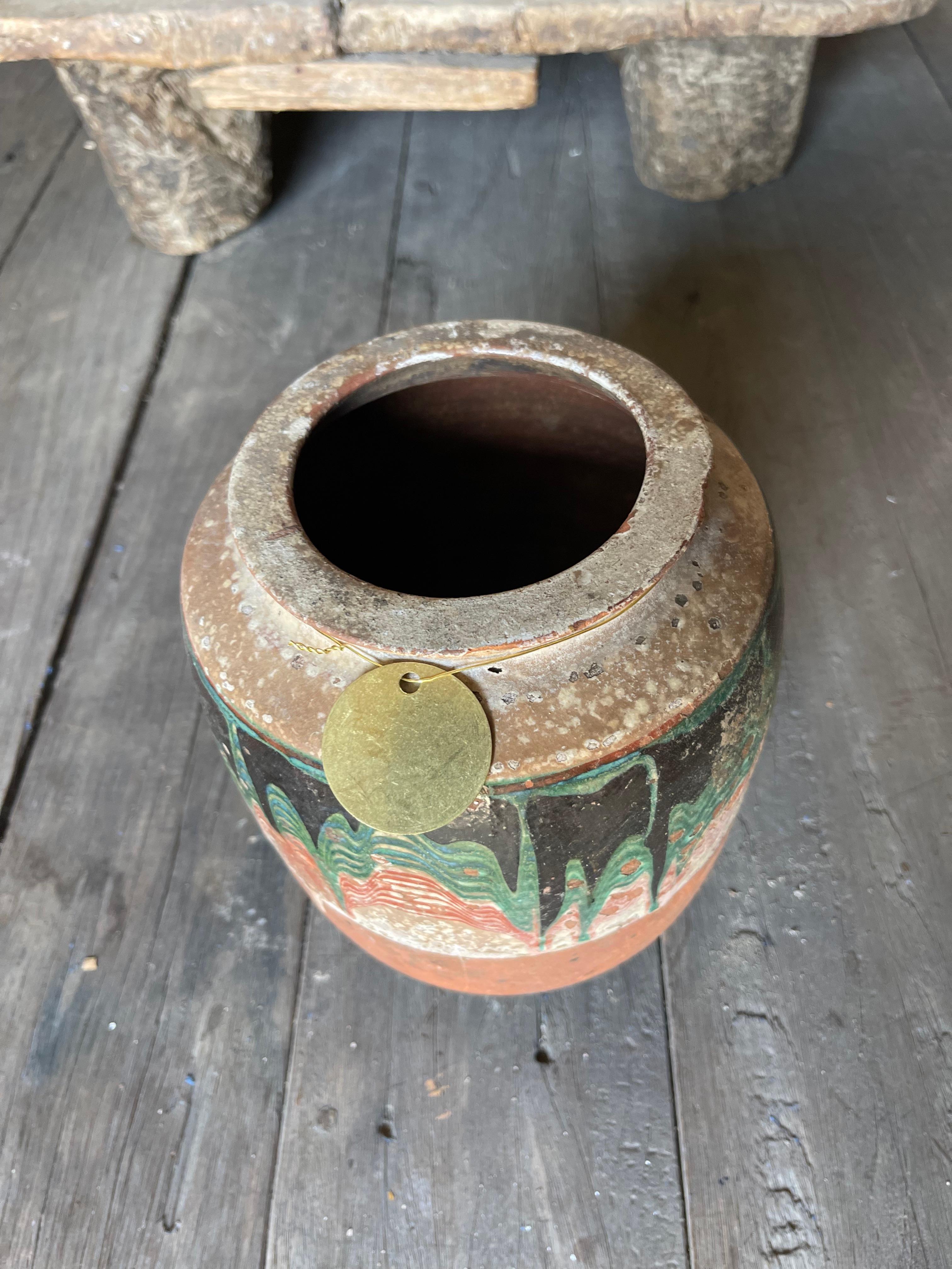 Terracotta Kınık Küpü (Textured Turkish Vase - Small) 1092 For Sale