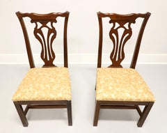 KNOB CREEK Mahogany Chippendale Dining Side Chairs - Pair B