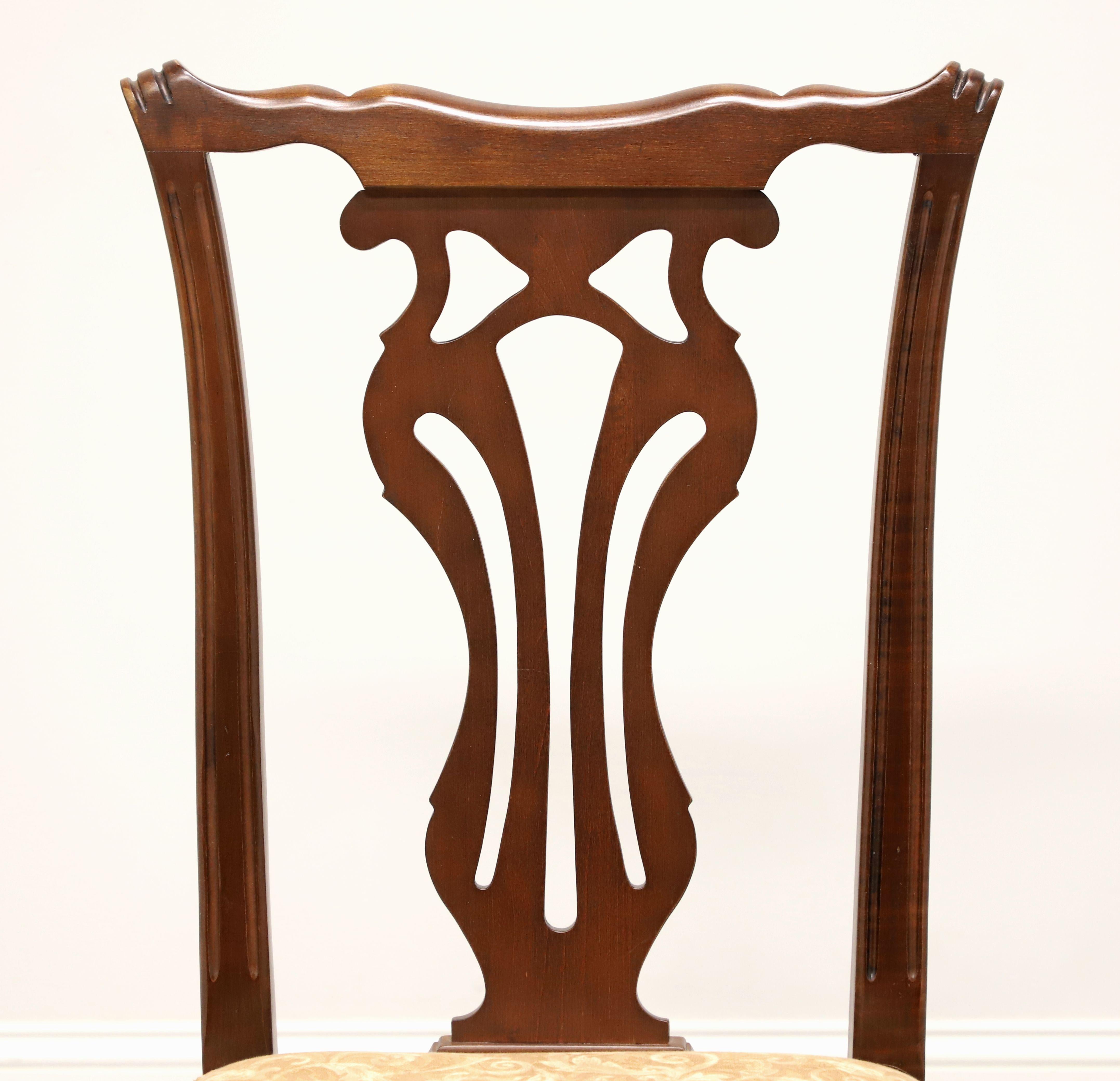 KNOB CREEK Mahogany Chippendale Dining Side Chairs - Pair B For Sale 1