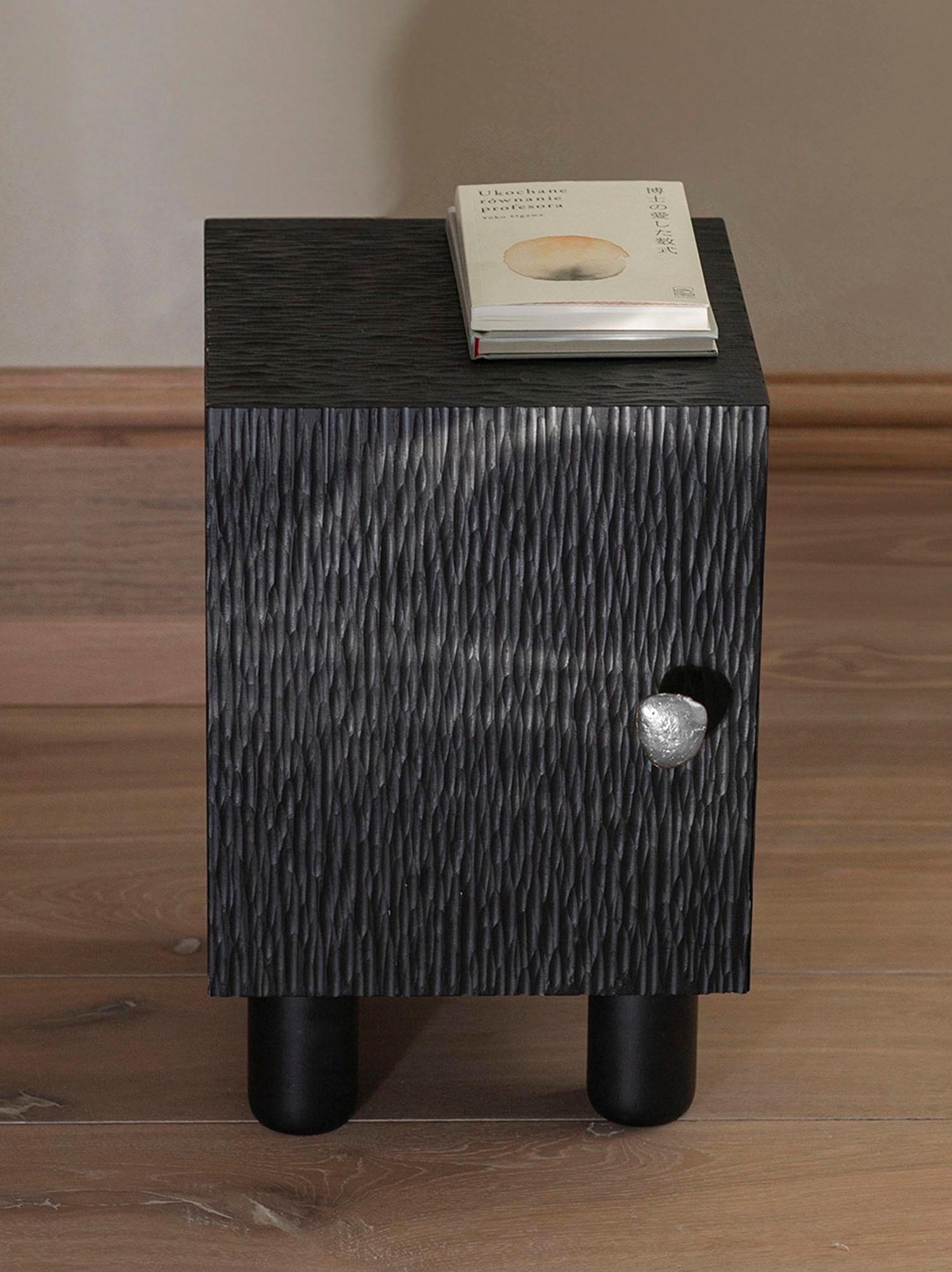 Moderno Pomelli - Pomello contemporaneo in alluminio testurizzato per armadi di Unsim in vendita