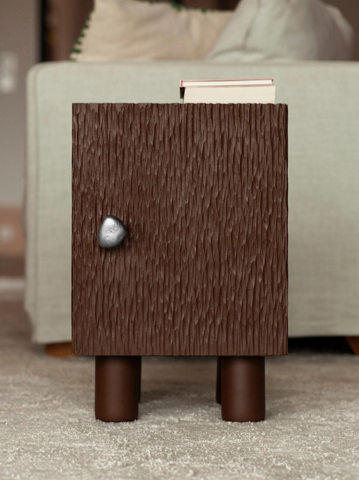 Polacco Pomelli - Pomello contemporaneo in alluminio testurizzato per armadi di Unsim in vendita