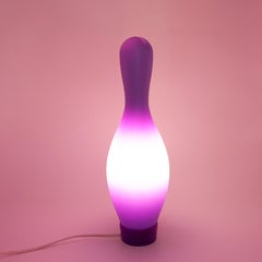 "Knock-off Bowling Pin" table lamp designed by Josh Owen for Bozart in 2002.