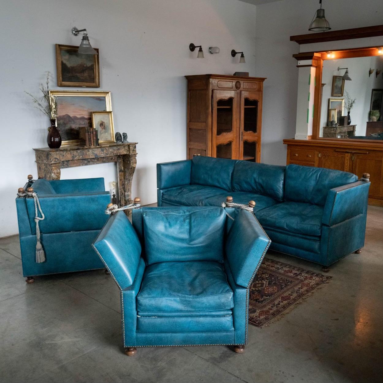 Knole Drop Arm Sofa Set, Gleannloch Arabian Horse Ranch Estate For Sale 1