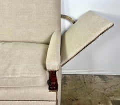 Divano di Knole, inizio XX secolo, barocco inglese in lino belga