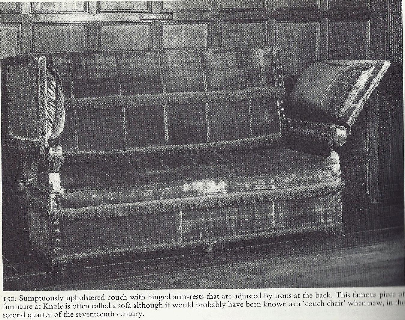 - EXCEPTIONALLY, RARE, MUSEUM QUALITY PIECE, THE COWDRAY PARK KNOLE SETTEE, INVENTORY NUMBER D2029
-  Supplied by Lengyon & Co, the pre-eminent maker, to Viscount Cowdray, Cowdray Park, Sussex.  Part of the furnishings in the Great Hall at Cowdray