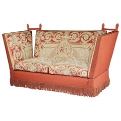 Retro Knole, Settee, Sofa, Aubusson, Tapestry, Wool, 3-Seat, Country House, Victorian