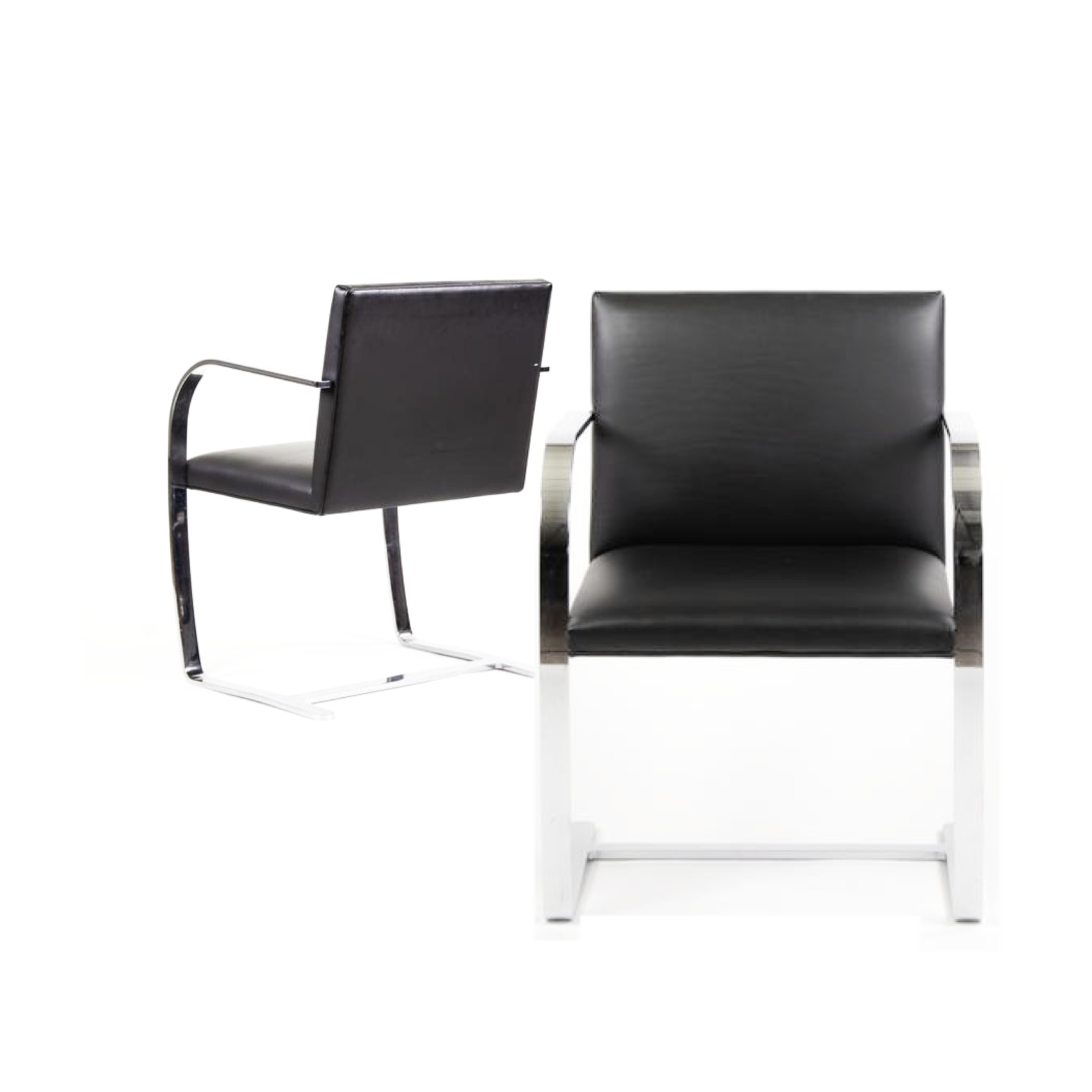 Designed by Mies van der Rohe in 1930 for his renowned Tugendhat House in Brno, Czech Republic, the Brno chair reflects the groundbreaking simplicity of its original environment. The chair, an icon of 20th century design, is celebrated for its lean