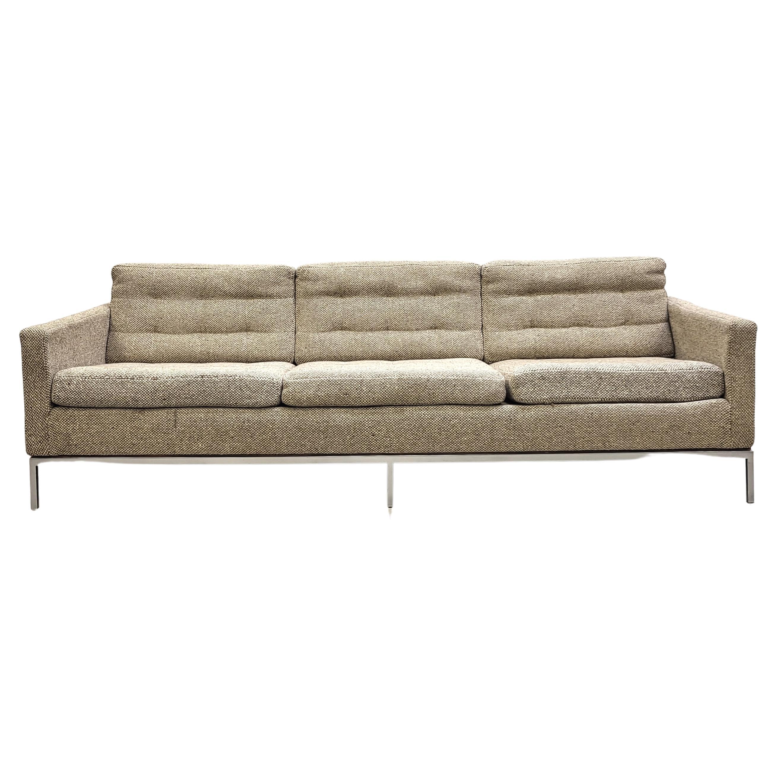 Knoll 3 Seater Relax Sofa by Florence Knoll Cato Wool 1970s